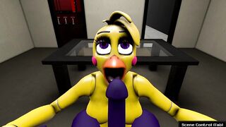 FNAF Sexy Chica Doing Blowjob