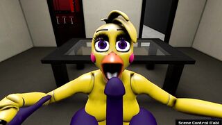 FNAF Sexy Chica Doing Blowjob