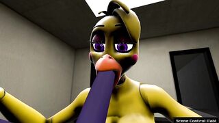 FNAF Sexy Chica Doing Blowjob
