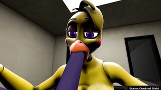 FNAF Sexy Chica Doing Blowjob