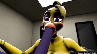 FNAF Sexy Chica Doing Blowjob