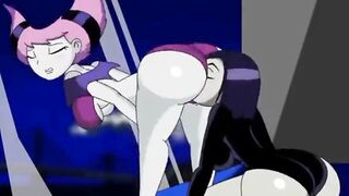 Animacion 2d de Raven eat jinx hentai-games