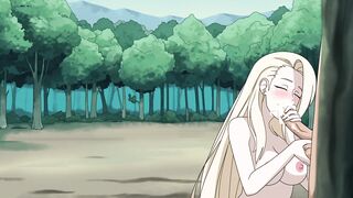 Ino Yamanaka chupando una polla-hentai 2d