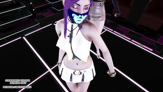 [MMD] D.Holic - Chewy Ahri Seraphine Akali Hot Kpop Dance League of Legends KDA Hentai