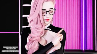 [MMD] D.Holic - Chewy Ahri Seraphine Akali Hot Kpop Dance League of Legends KDA Hentai