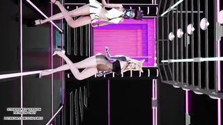 [MMD] D.Holic - Chewy Ahri Seraphine Akali Hot Kpop Dance League of Legends KDA Hentai