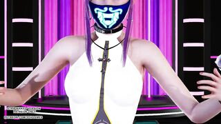 [MMD] D.Holic - Chewy Ahri Seraphine Akali Hot Kpop Dance League of Legends KDA Hentai