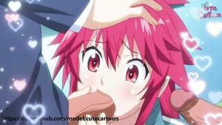 HOT vampire - SUCKS CUM to survive - (Hentai Itadaki Seieki / Best clips - part 3) - Cute [CARTOON]