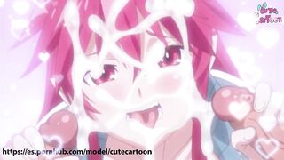HOT vampire - SUCKS CUM to survive - (Hentai Itadaki Seieki / Best clips - part 3) - Cute [CARTOON]
