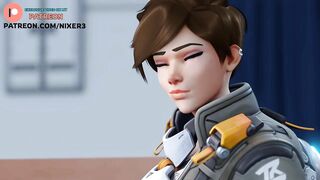 TRACER AMAIZING FOOTJOB | HOTTEST OVERWATCH HENTAI ANIMATION 60FPS
