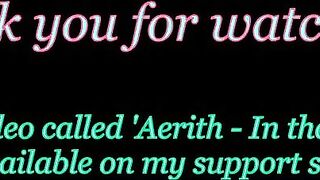 Aerith stretches her cute pussy - laying the biggest eggs out there