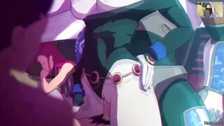Teen Titans Starfire and Raven ????????