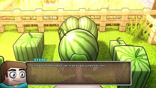 Hornycraft Minecraft Parody Steve Face Fuck Water Melon