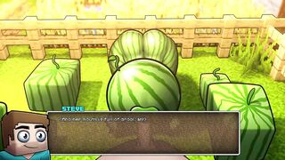 Hornycraft Minecraft Parody Steve Face Fuck Water Melon