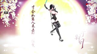 Ying Zhao Aether Gazer Hentai Undress Dancing Big Boobs Bouncing Chinese Girl MMD 3D