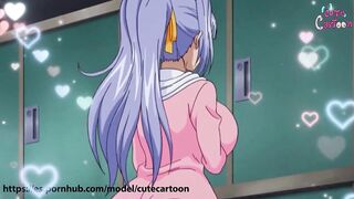 HOT MILF - With BIG TITS has ROUGH SEX in the POOL with her TRAINER - Cute [CARTTON]