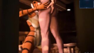 Tiger From Kung Fuu PAnda Love Hard Anal in 4k UHD