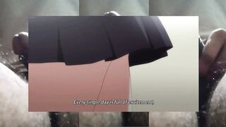 Surprise sex plan with boyfriend in public toilet first time college anime hentai cartoon animation