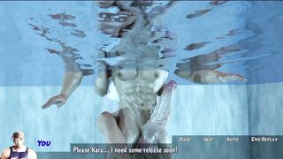 Stepsis handjob in pool