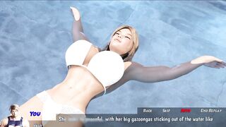 Stepsis handjob in pool