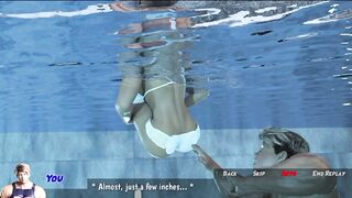 Stepsis handjob in pool