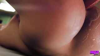 HENTAI - Brunette Babe's Pussy Is Dripping Wet And All Her Pussy Juice Is All Over The Place