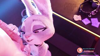 Judy Hopps Sweetly Licked Balls With Deep Blowjob????| Exclusive Furry Hentai Zootopia 60 fps