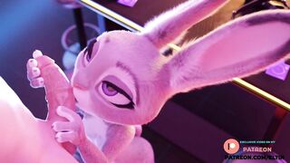 Judy Hopps Sweetly Licked Balls With Deep Blowjob????| Exclusive Furry Hentai Zootopia 60 fps