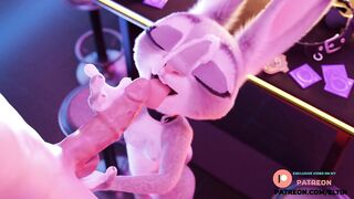 Judy Hopps Sweetly Licked Balls With Deep Blowjob????| Exclusive Furry Hentai Zootopia 60 fps