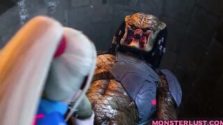 GIRL SUPER BIG TITS WITH MONSTER 3D HENTAI