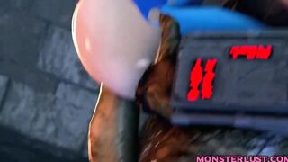 GIRL SUPER BIG TITS WITH MONSTER 3D HENTAI