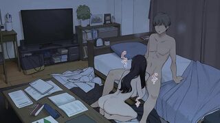 Senpai Fucks his Schoolgirl Student Until she Cums to De-STress Her