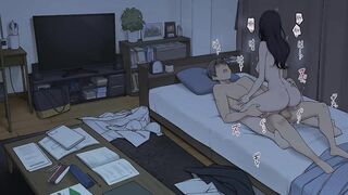 Senpai Fucks his Schoolgirl Student Until she Cums to De-STress Her