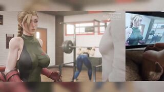 Street Fighter Cammy White at the Gym
