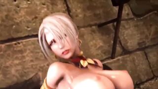 Sexy 3d hentai with nice tits hot fight with p3monster