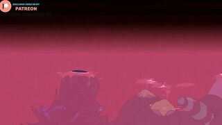 FURRY FUTA CUMMING ON THE BEACH | FURRY FUTANARI STORY ANIMATION 4K 60FPS