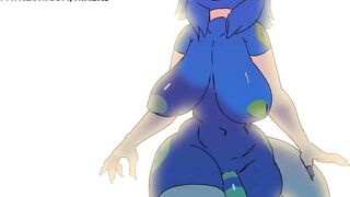 FURRY FUTA CUMMING ON THE BEACH | FURRY FUTANARI STORY ANIMATION 4K 60FPS