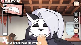 Loona Furry DeepThroat Cum Shot - Hole House