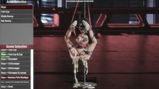 Ophelia Plays 'Pure Onyx' - Animation Gallery - Onyx and Pole Bunnies, Bondage (No Commentary)