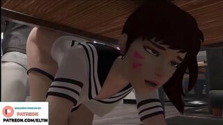 D.Va Hard Fucking In Ass Doggy Style ????| Hottest Anal Hentai Overwatch High Quality 4K 60 FPS