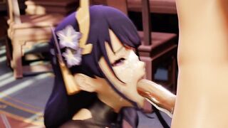 Raiden Shogun Genshin Impact Amazing Blowjob 60 FPS High Quality 3D Animated 4K Sound