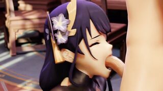 Raiden Shogun Genshin Impact Amazing Blowjob 60 FPS High Quality 3D Animated 4K Sound