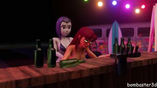 Raven fucks Strfire at the beach cafe.