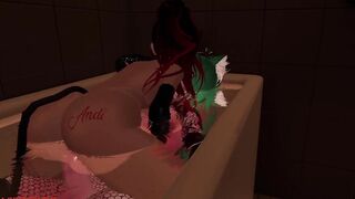 Bath time with Master @Ezzie_Bunnie ???? Would you like a bath with me?