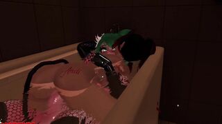 Bath time with Master @Ezzie_Bunnie ???? Would you like a bath with me?