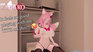 I ride a washing machine, while you watch and STROKE your BIG COCK to my SEXY CAT GIRL BODY!!!!