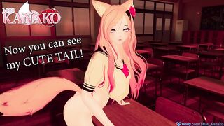 I GRIND a DESK and ask you to watch and get TURNED ON!!!! SEXY VTUBER SCHOOL GIRL COSPLAY!!!!!!
