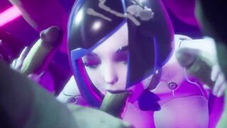 orgy with robot woman