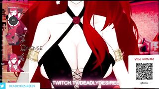 Hot Dommy Mommy DeadlyDesiree Shakes and Cums on Stream