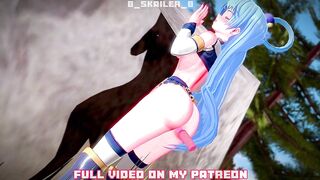 KonoSuba - Aqua uses a sex toy